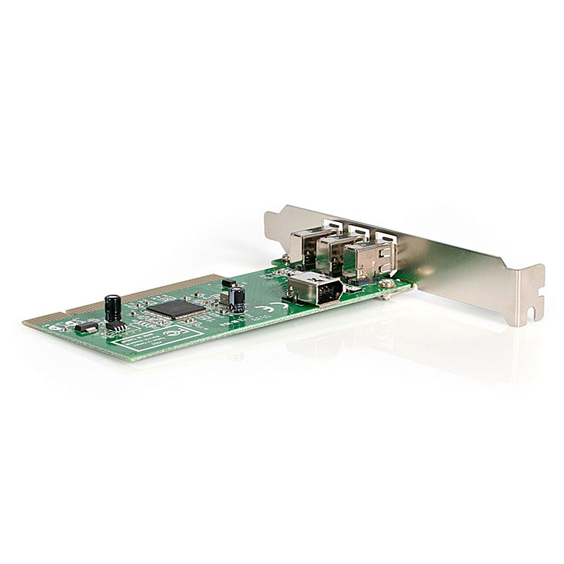 StarTech PCI1394MP 4 port PCI 1394a FireWire Adapter Card - 3 External 1 Internal